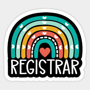 Registrar Rainbow Sticker